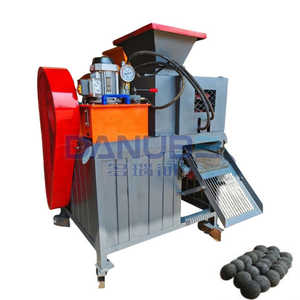 Machine de fabrication de briquettes de charbon de bois rotative manuelle à déchargement stable pour briquettes de sciure de bois et de biomasse rondes - Product Image 1