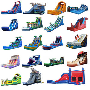 Glissières d'eau gonflables <span class=keywords><strong>adultes</strong></span> de <span class=keywords><strong>tic</strong></span> <span class=keywords><strong>Toc</strong></span> de glissement et de pelouse d'ensemble commercial pour la piscine - Product Image 2