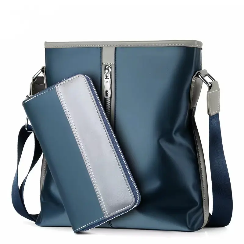 2023 शीर्ष गुणवत्ता कस्टम लोगो निविड़ अंधकार crossbody कंधे ऑक्सफोर्ड दूत बैग पर्स के साथ आदमी के लिए