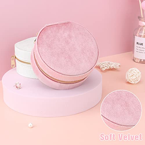 Boîtes à bijoux portables en cuir PU, simples, créatives, petites, de luxe, personnalisées - Product Image 5