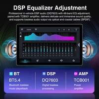 Nuevo Radio para Auto Android 15 de 11 Pulgadas con GPS, Navegación, Carplay, Reproductor de DVD, Pantalla Táctil 2K, Pantalla Dividida, DSP