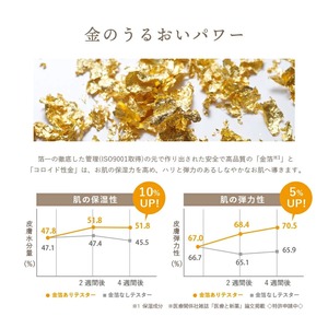 Loción en Gel Dorada Japonesa con Ácido Hialurónico y Colágeno, Hidratante, Suavizante, Cuidado de la Piel, Cosméticos Premium Japoneses, 180 ml - Product Image 2