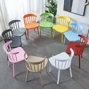 Hot Sale China Factory Price Outdoor Stackable Plastic Cafe Chairs For Coffee Shops