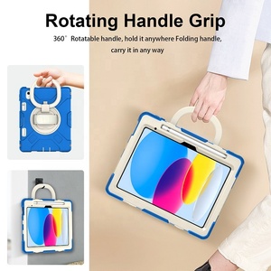 Bán buôn Silicone Heavy Duty Tablet trường hợp đối với iPad Gen 10 2022 trường hợp đối với iPad Bìa 10 10.9 inch với xử lý Grip - Product Image 4