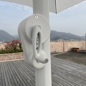 <span class=keywords><strong>Sombrilla</strong></span> de Aluminio de Alta Calidad con Poste Central de <span class=keywords><strong>4</strong></span> <span class=keywords><strong>Metros</strong></span> Cuadrados para Hotel, Patio, Parque, Comedor al Aire Libre - Product Image 5