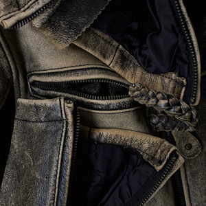 YYSY OEM سترة جلدية عالية الجودة كلاسيكية فارغة Pu كبيرة الحجم للرجال - Product Image 2