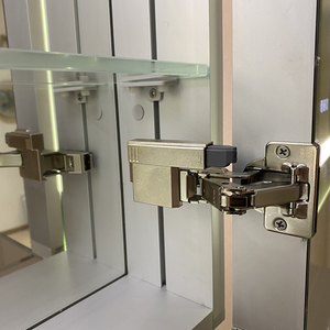 Armoire <span class=keywords><strong>de</strong></span> <span class=keywords><strong>salle</strong></span> <span class=keywords><strong>de</strong></span> <span class=keywords><strong>bain</strong></span> <span class=keywords><strong>de</strong></span> luxe, armoire à <span class=keywords><strong>pharmacie</strong></span> murale en aluminium, rétroéclairée, éclairée par LED, <span class=keywords><strong>miroir</strong></span> éclairé, armoire à <span class=keywords><strong>pharmacie</strong></span> - Product Image 5