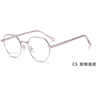 Montures de lunettes optiques en métal personnalisées en gros, montures de lunettes de créateur tendance, montures de lunettes de luxe