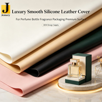 Housse en cuir Nappa métallisé extensible de luxe Jemery pour flacon de parfum, emballage haut de gamme, conception OEM