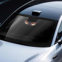 Lampe de Décoration de Fenêtre de Voiture à LED Dynamique à Énergie Solaire Universelle, Rechargeable par USB Type-C, Effet Œil de Démon