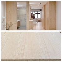 Panneau décoratif en bois MDF plaqué chêne rouge naturel 18 mm, feuille 4x8, pour porte d'armoire