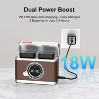 Chargeur de batterie double fente KingMa EN-EL15 avec écran LCD et charge rapide USB-C PD pour Nikon Z30 Z50 Z50 II ZFC