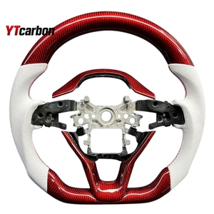 Setir Mobil YTcarbon untuk Accord Generasi ke-10 City Insight Odyssey JDM, Aksesoris Interior Mobil, Gaya Balap Kustom, Serat Karbon Asli - Product Image 5