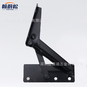VASTPINE Split <b>Spring</b> <b>Hinge</b> 04 Black Cold-Rolled Steel Furniture <b>Hinge</b> For Sofa Surface Mount - Product Image 2