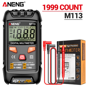 ANENG M113 1999 Comptages Mini Multimètre Numérique Intelligent Voltmètre AC/DC Ohmmètre NCV Outils Électriques Instruments de Mesure - Product Image 6