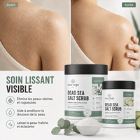 Exfoliante Mineral Natural, 6 Estilos Diferentes, Limpia Profundamente, Suaviza la Textura, Mejora la Piel, Exfoliante de Sal del Mar Muerto de Marca Privada, Juego de 6