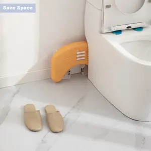 Sgabello per piedi con massaggio Anti-fatica sgabello per wc per bambini sgabello per piedi in plastica per il tempo libero per la casa con palla da massaggio