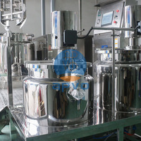 Machine de mélange, homogénéisation et émulsification sous vide à levage hydraulique pour crèmes cosmétiques, lotions, produits chimiques et alimentaires, 500L, moteur à engrenages