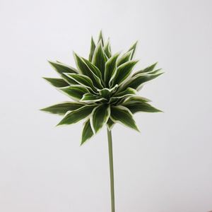 LO-557 ขายส่งใบไม้ประดิษฐ์สีเขียวขนาด 58 ซม. ใบไม้หลากสีสันเหมือนจริงสำหรับงานแต่งงาน/ตกแต่งภายใน - Product Image 5