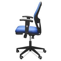 DRACO Chaise de bureau ergonomique Design contemporain Multi-verrouillage Contact permanent Mouvement Hauteur réglable 3 couleurs-Modèle bleu