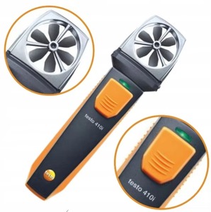 Anemómetro de Vane Compacto Testo 410i con Operación por Smartphone (Velocidad del Aire, Flujo Volumétrico y Temperatura) - Product Image 3