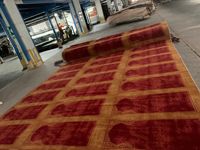Rouleau de tapis jacquard Axminster 80% laine + 20% nylon, ignifuge et nouveau design - Vente chaude pour la prière en mosquée