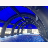 Structure de tunnel gonflable commerciale, tente de paintball gonflable portable, bunker gonflable pour le jeu de tir au paintball