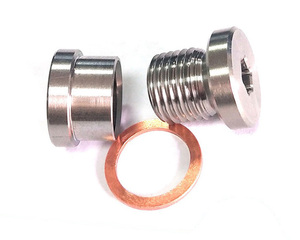 Universal M121.25 Stainless Steel Exhaust Plug <b>Kit</b> with Copper Gasket – Auto Modification Sealing Accessory - Product Image 2