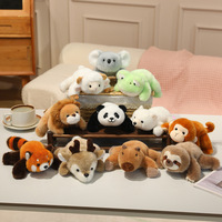 Adorable Peluche Ours Créative, Animal en Peluche Super Doux 100% Polyester, Personnalisable, Porte-clés Anti-stress