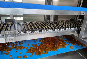 Machine de fabrication de bonbons gélifiés de haute qualité pour <span class=keywords><strong>cheveux</strong></span> et ongles, saveur fruits mélangés, acidulé et sucré, ensemble complet de machines de production de bonbons - Product Image 4