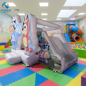 Castillo Inflable Comercial para Niños 2026, Bluey, Ecológico, de PVC, con Tobogán, Combinado, con Diseño de Dibujos Animados, para Fiestas - Product Image 3