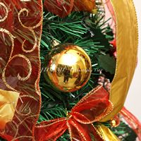Sapin de Noël d'intérieur en PVC décoré, pré-éclairé par LED, pliable, en pin moderne de qualité supérieure, écologique et ignifuge