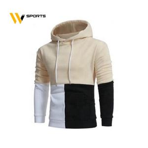 2021 OEM เสื้อฮู้ดสำหรับผู้ชายผ้าฝ้าย100% เสื้อกันหนาวปักกันน้ำกันหดสีพื้นถักสำหรับฤดูหนาว - Product Image 1