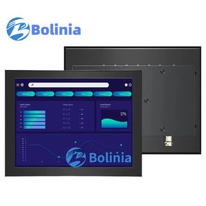 Nhà Máy Giá <span class=keywords><strong>8</strong></span> <span class=keywords><strong>inch</strong></span> Mini Công Nghiệp Kim Loại màn hình cảm ứng điện trở màn hình <span class=keywords><strong>VGA</strong></span> HD-MI Wall Mount hiển thị công nghiệp - Product Image 1