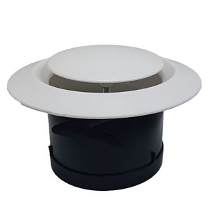 Ventilateur d'extraction rond électrique réglable ABS pour sous-plafond, blanc, OEM/ODM, IPX45, garantie 5 ans, 6 pouces - Product Image 2
