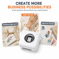 Impresora Térmica de Papel para Tatuajes Temporales Personalizados AIYIN C2, Portátil de 2 Pulgadas y 203dpi para Impresión de Fotos y Diseños Creativos