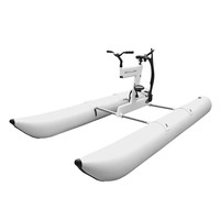 Extérieur Double Personne PVC Ponton Vélo D'eau Gonflable Eau Pédale Vélo Bateau Gonflable Flottant Pédale Vélo À Vendre