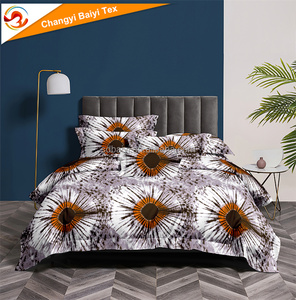 Literie en gros d'usine 3 pièces ethnique géométrique <span class=keywords><strong>tie</strong></span>-<span class=keywords><strong>dye</strong></span> africaine anti-décoloration 2 places Draps <span class=keywords><strong>de</strong></span> lit en coton Sabanas - Product Image 3