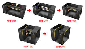 منصة عرض LEGOBOOTH BACKLIT-004 سهلة التركيب 10×10 قدم بتصميم مخصص وشريط إضاءة نمطي للمعارض التجارية في 30 دقيقة - Product Image 5