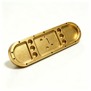 OEM Custom Precision Machining Oval Control Panel, Anodized Aluminum Brass CNC Milling Instrument <b>Enclosure</b> With Multi Holes - Product Image 1