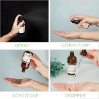 Flacon compte-gouttes en verre dépoli WOGU 20ml 30ml 50ml 100ml vide pour lotion, essence, sérum, fond de teint, emballage cosmétique et soins de la peau