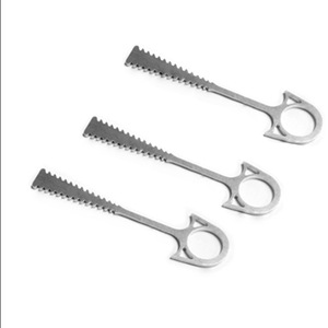 Piquets de tente Jellyfish en acier inoxydable argenté de qualité industrielle pour camping extérieur résistants au vent - Product Image 2