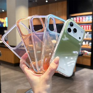 Funda Transparente Degradada Transparente Minimalista para iPhone 17 Pro Max, iPhone 16, iPhone 15, iPhone 14 - Product Image 1