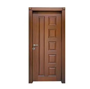 Atteindre la porte intérieure en bois MDF HDF à battant solide pour la maison à bon prix