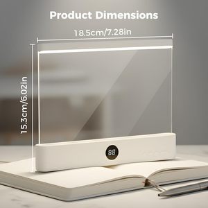 Wireless Portable <b>Rechargeable</b> Black Led Book Full Page <b>Light</b> Panel Plate Lamp Board Flat Book <b>Light</b> for Reading in Bed - Product Image 2