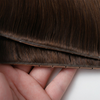 Nouveauté : Extensions de cheveux humains en micro-perles, trame papillon, Remy 100, double trame, cheveux européens, trames papillon invisibles, Genius Wefts
