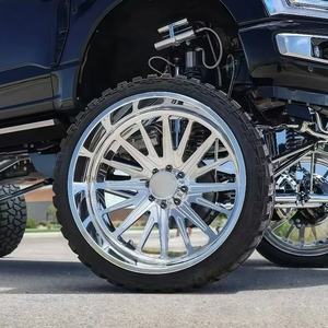 Cerchi Fuoristrada in Lega di Alluminio Forgiato da 16 <span class=keywords><strong>Pollici</strong></span>, Cerchioni a Canale Profondo con Finitura Cromata, Garanzia a Vita, Nuovi per Camion GMC Chevy - Product Image 1