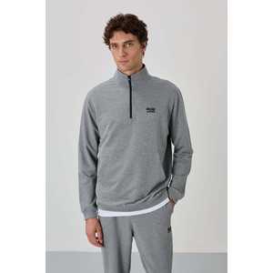 Conjunto Deportivo Herbert para Hombre, Color Gris Melange, Cuello Alto, Casual, Transpirable, Tela de 320g - Product Image 4