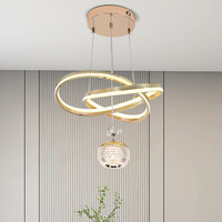 Lámpara de Araña LED Moderna de Lujo, Éxito de Ventas en Comercio Electrónico Transfronterizo, para Uso Doméstico, Comedor, Dormitorio, Estudio