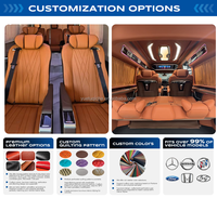 Sièges de voiture ergonomiques de luxe OEM personnalisés pour Toyota Hiace GMC Savana, inclinables et inclinables en position dorsale, pour véhicules de classe V, MPV, SUV, Van